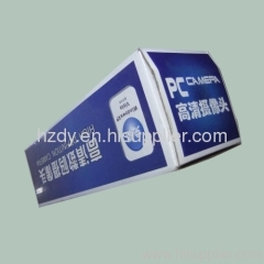 Single layer corrugated carton box for computer camera