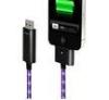 Fashion Purple Sync Flashing USB Cable, EL Cool Light Cable For Iphone5