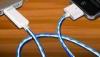 Blue Sync Charge Visible Flashing USB Cable For IPhone, IPad, IPod