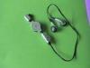 Custom Silver, Gold Mini Wired Earphones, Two Side Cute Retractable Earphone