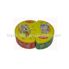 2-piece combination creative gift tin box food grade