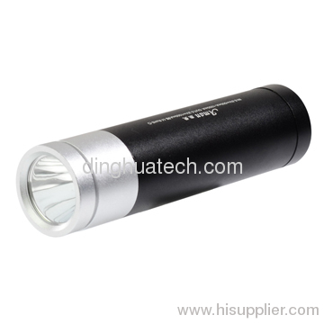 Real high brightness LED flashlight aluminum alloy mobile power