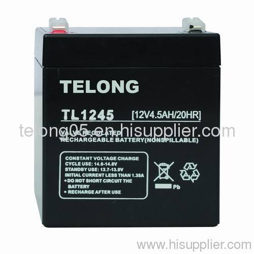 Sealed maintenance free lead acid battery 12V4.5ah