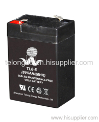 Long life emergency lighting battery 6v 5ah