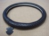 GENUINE LEATHER-CAR STEERING WHEEL COVER