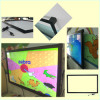Different sizes infrared multi touch screen overlay kit for LCD or LED