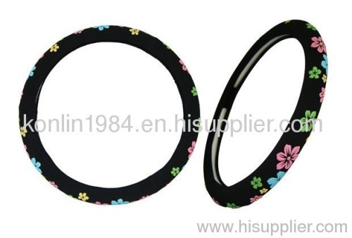 Flower Patttern Car Steering Wheel Cover