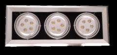 Cool white 15W LED grille lamps