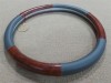 Pvc+WOODEN-CAR STEERING WHEEL COVER