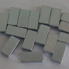 Sintered Neodymium-Iron-Boron magnet with zinc plating