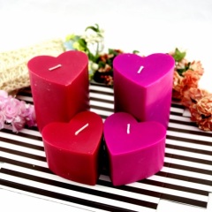 Wedding Valentine Red Pillar Heart Shaped Craft Candle Gifts