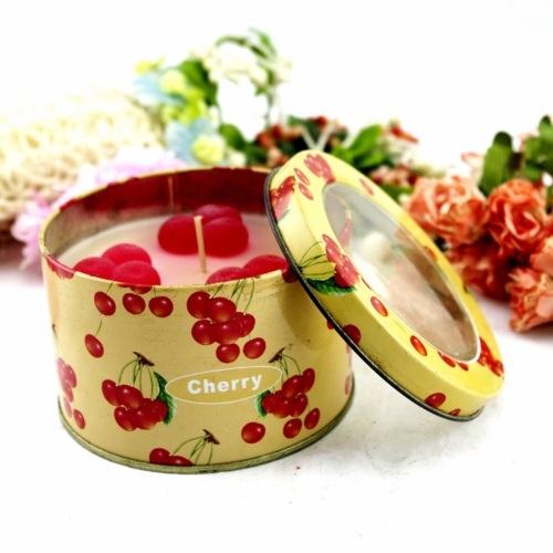 Cherry Fruit Tin Candle Holder (RC-434)