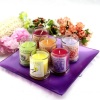 SPA Multi-Colored Glass Pillar Candle Holder