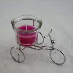 Bike Glass Candle Holder (RC-541)