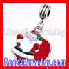 Enamel european Christmas Charms, Santa Claus Dangle Charms