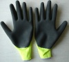 cotton with latex coated safety working gloves