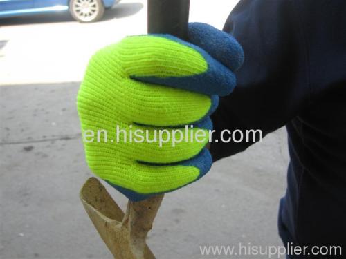 high quality cotton and latex safety work gloves