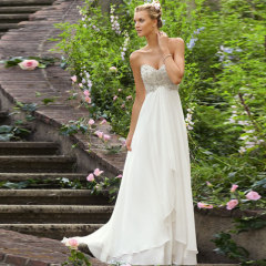 Perfect Beaded Chiffon Voyage Wedding Dresses