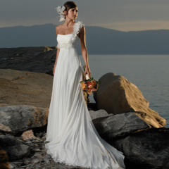 Newest Perfect Chiffon Beach Wedding Dresses