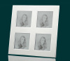 High Quality Aluminum Photo Frame with MDF and black velvet back and stand