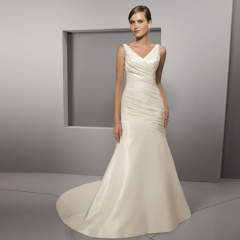 Newest Silk Taffeta Beach Wedding Dresses