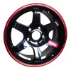 Alloy Wheels black with red stripe