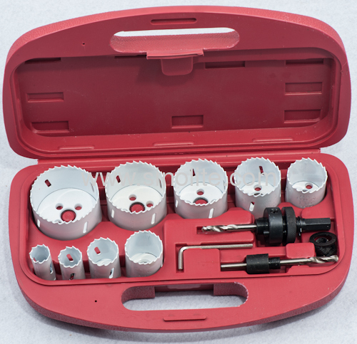 HSS BI-METAL HOLE SAW SET 11PCS