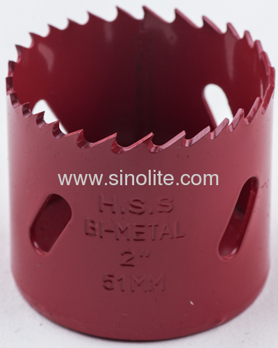 HSS Bi-metal Hole Saw materials: M3, M42 veriable teeth 4/6 TPI teeth diameter from 14-210mm (9/16 -8-17/64 ) 