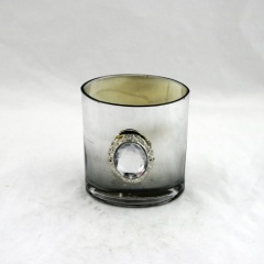 Diamond Glass Candle Holder