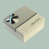 350g white card paper box for gift