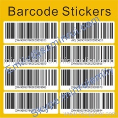 Custom barcode labels,custom pre printed barcode labels