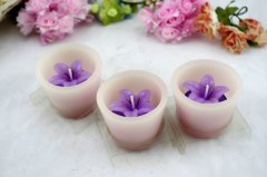 Purple Flower Craft Candle (RC-322)