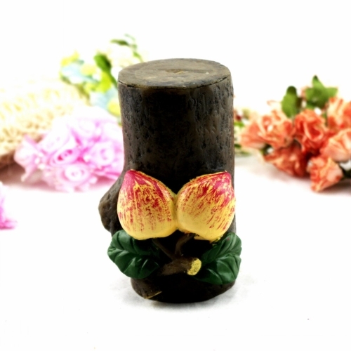 Peach Tree Pillar Craft Candlesticks(RC-430)