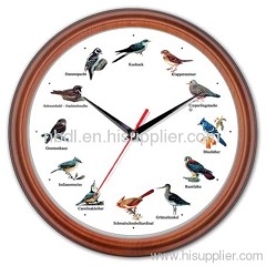 Bird Music Clock