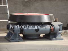 Hydraulic blocking wheel