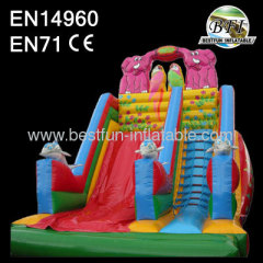 Outdoor inflatable slide for kids