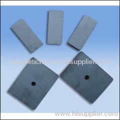 Sintered block ferrite magnet