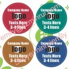 Custom adhesive sealling stickers,round colorful jar stickers!