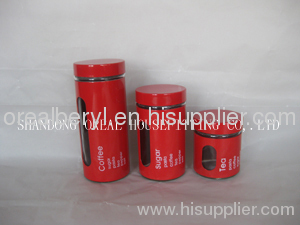 oreal glass candy canisters