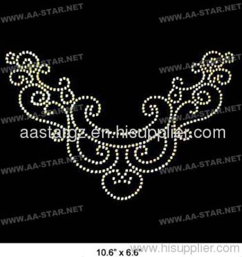 fashion necklace rhinestone motif design