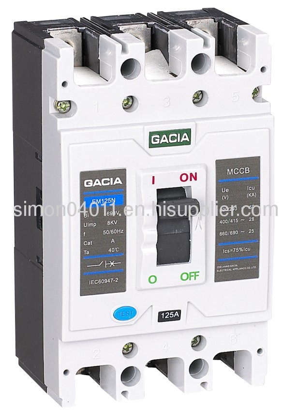 CM1 MCCB/moulded case circuit breaker--EM125B