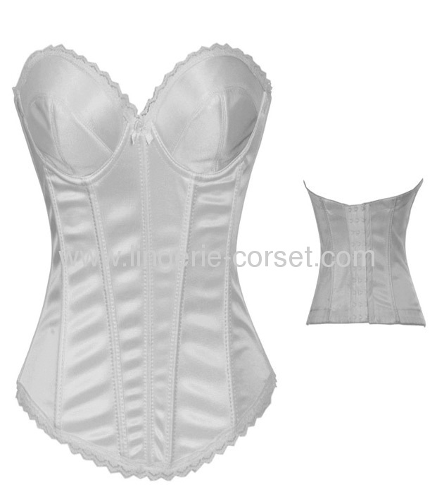 sexy white overbustcorset