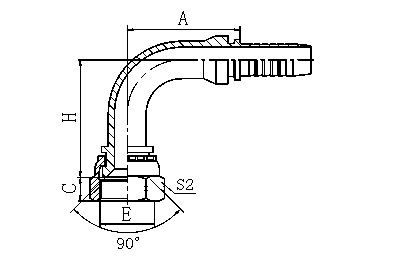 27891 90° SAE FEMALE 90° CONE SEAT HYDRAULIC HOSE FITTING PIPE FITTING COUPLING