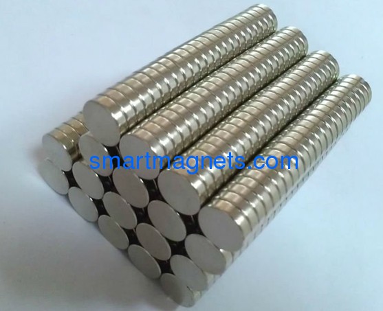 10x2mm neodymium magnets nickel coating