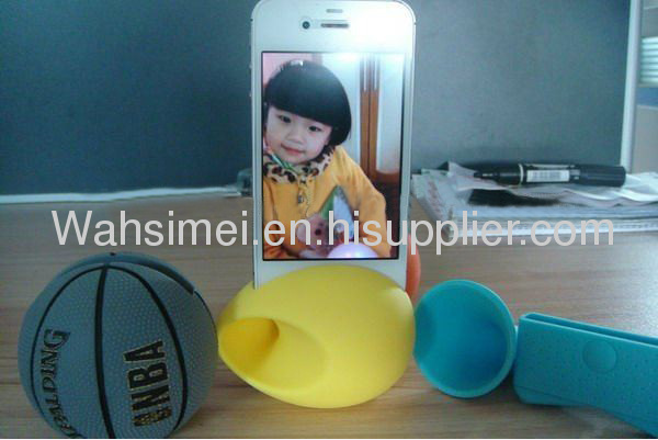 Fashion and Cute music egg silicone stander for iphone 