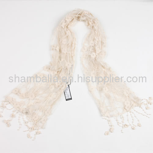 Fashion Lace Pashmina ladies Shawl and Scarves Knitted Scarf for women