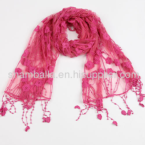 Fashion Lace Pashmina ladies Shawl and Scarves Knitted Scarf for women