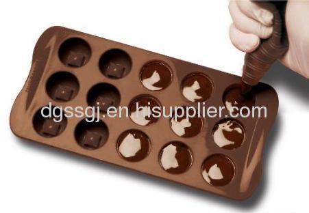 Silicone Chocolate Muffin Imperial Shape Mold Tray