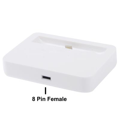 Newest High Quality Base Dock Charger for iPhone 5 (White)