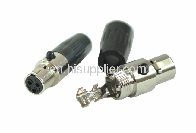 3-Pin female XLR connector MINI XLR